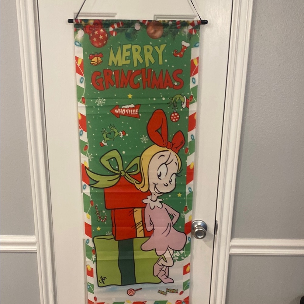 Merry Grinchmas Holiday Banner - NWOT 🛍️ 3/15 🛍️